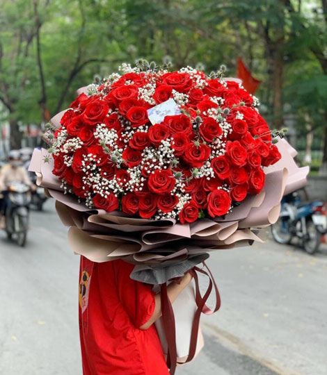 Passionate Rose Bunch - 0034